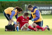 29 April 2017; Ronan O’Mahony of Munster receives medical attention after picking up an injury during the Guinness PRO12 Round 21 match between Benetton Treviso and Munster at Stadio Monigo in Treviso, Italy. Photo by Roberto Bregani/Sportsfile