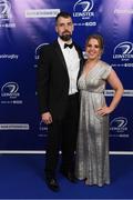 29 April 2017; On arrival at the Leinster Rugby Awards Ball were Tom and Kirsty Turner. The Awards, MC’d by Darragh Maloney, were a celebration of the 2016/17 Leinster Rugby season to date and over the course of the evening Leinster Rugby acknowledged the contributions of retirees Mike Ross, Eóin Reddan and Luke Fitzgerald as well as presenting Leinster Rugby caps to departees Bill Dardis, Hayden Triggs, Mike McCarthy, Zane Kirchner and Dominic Ryan. Former Leinster Rugby team doctor Professor Arthur Tanner was posthumously inducted into the Guinness Hall of Fame. Some of the Award winners on the night included; Gonzaga College (Deep River Rock School of the Year), David Hicks, De La Salle Palmerston (Beauchamps Contribution to Leinster Rugby Award), Clontarf FC (CityJet Senior Club of the Year), Coláiste Chill Mhantáin (Irish Independent Development School of the Year Award), Athy RFC (Bank of Ireland Junior Club of the Year). Clayton Hotel, Burlington Road, Dublin 4. Photo by Stephen McCarthy/Sportsfile