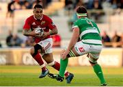29 April 2017; Francis Saili of Munster takes on Marco Fuser of Benetton Treviso during the Guinness PRO12 Round 21 match between Benetton Treviso and Munster at Stadio Monigo in Treviso, Italy. Photo by Roberto Bregani/Sportsfile