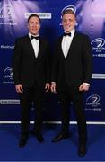 29 April 2017; On arrival at the Leinster Rugby Awards Ball were Leinster's Rory O'Loughlin, left, and Dan Leavy. The Awards, MC’d by Darragh Maloney, were a celebration of the 2016/17 Leinster Rugby season to date and over the course of the evening Leinster Rugby acknowledged the contributions of retirees Mike Ross, Eóin Reddan and Luke Fitzgerald as well as presenting Leinster Rugby caps to departees Bill Dardis, Hayden Triggs, Mike McCarthy, Zane Kirchner and Dominic Ryan. Former Leinster Rugby team doctor Professor Arthur Tanner was posthumously inducted into the Guinness Hall of Fame. Some of the Award winners on the night included; Gonzaga College (Deep River Rock School of the Year), David Hicks, De La Salle Palmerston (Beauchamps Contribution to Leinster Rugby Award), Clontarf FC (CityJet Senior Club of the Year), Coláiste Chill Mhantáin (Irish Independent Development School of the Year Award), Athy RFC (Bank of Ireland Junior Club of the Year). Clayton Hotel, Burlington Road, Dublin 4. Photo by Stephen McCarthy/Sportsfile