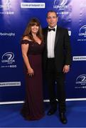 29 April 2017; On arrival at the Leinster Rugby Awards Ball were Sharon & Ian Woods. The Awards, MC’d by Darragh Maloney, were a celebration of the 2016/17 Leinster Rugby season to date and over the course of the evening Leinster Rugby acknowledged the contributions of retirees Mike Ross, Eóin Reddan and Luke Fitzgerald as well as presenting Leinster Rugby caps to departees Bill Dardis, Hayden Triggs, Mike McCarthy, Zane Kirchner and Dominic Ryan. Former Leinster Rugby team doctor Professor Arthur Tanner was posthumously inducted into the Guinness Hall of Fame. Some of the Award winners on the night included; Gonzaga College (Deep River Rock School of the Year), David Hicks, De La Salle Palmerston (Beauchamps Contribution to Leinster Rugby Award), Clontarf FC (CityJet Senior Club of the Year), Coláiste Chill Mhantáin (Irish Independent Development School of the Year Award), Athy RFC (Bank of Ireland Junior Club of the Year). Clayton Hotel, Burlington Road, Dublin 4. Photo by Stephen McCarthy/Sportsfile