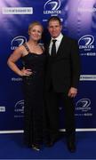 29 April 2017; On arrival at the Leinster Rugby Awards Ball were Sharon Levy Valensi and Nick Valensi. The Awards, MC’d by Darragh Maloney, were a celebration of the 2016/17 Leinster Rugby season to date and over the course of the evening Leinster Rugby acknowledged the contributions of retirees Mike Ross, Eóin Reddan and Luke Fitzgerald as well as presenting Leinster Rugby caps to departees Bill Dardis, Hayden Triggs, Mike McCarthy, Zane Kirchner and Dominic Ryan. Former Leinster Rugby team doctor Professor Arthur Tanner was posthumously inducted into the Guinness Hall of Fame. Some of the Award winners on the night included; Gonzaga College (Deep River Rock School of the Year), David Hicks, De La Salle Palmerston (Beauchamps Contribution to Leinster Rugby Award), Clontarf FC (CityJet Senior Club of the Year), Coláiste Chill Mhantáin (Irish Independent Development School of the Year Award), Athy RFC (Bank of Ireland Junior Club of the Year). Clayton Hotel, Burlington Road, Dublin 4. Photo by Stephen McCarthy/Sportsfile