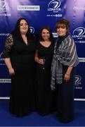 29 April 2017; On arrival at the Leinster Rugby Awards Ball were Rachel O'Brien, Martha Harper and Jacinta O'Rourke. The Awards, MC’d by Darragh Maloney, were a celebration of the 2016/17 Leinster Rugby season to date and over the course of the evening Leinster Rugby acknowledged the contributions of retirees Mike Ross, Eóin Reddan and Luke Fitzgerald as well as presenting Leinster Rugby caps to departees Bill Dardis, Hayden Triggs, Mike McCarthy, Zane Kirchner and Dominic Ryan. Former Leinster Rugby team doctor Professor Arthur Tanner was posthumously inducted into the Guinness Hall of Fame. Some of the Award winners on the night included; Gonzaga College (Deep River Rock School of the Year), David Hicks, De La Salle Palmerston (Beauchamps Contribution to Leinster Rugby Award), Clontarf FC (CityJet Senior Club of the Year), Coláiste Chill Mhantáin (Irish Independent Development School of the Year Award), Athy RFC (Bank of Ireland Junior Club of the Year). Clayton Hotel, Burlington Road, Dublin 4. Photo by Stephen McCarthy/Sportsfile
