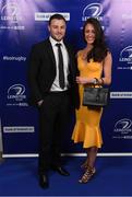 29 April 2017; On arrival at the Leinster Rugby Awards Ball were Leinster's Robbie Henshaw and Sophie Marren. The Awards, MC’d by Darragh Maloney, were a celebration of the 2016/17 Leinster Rugby season to date and over the course of the evening Leinster Rugby acknowledged the contributions of retirees Mike Ross, Eóin Reddan and Luke Fitzgerald as well as presenting Leinster Rugby caps to departees Bill Dardis, Hayden Triggs, Mike McCarthy, Zane Kirchner and Dominic Ryan. Former Leinster Rugby team doctor Professor Arthur Tanner was posthumously inducted into the Guinness Hall of Fame. Some of the Award winners on the night included; Gonzaga College (Deep River Rock School of the Year), David Hicks, De La Salle Palmerston (Beauchamps Contribution to Leinster Rugby Award), Clontarf FC (CityJet Senior Club of the Year), Coláiste Chill Mhantáin (Irish Independent Development School of the Year Award), Athy RFC (Bank of Ireland Junior Club of the Year). Clayton Hotel, Burlington Road, Dublin 4. Photo by Stephen McCarthy/Sportsfile