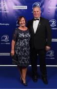 29 April 2017; On arrival at the Leinster Rugby Awards Ball were Alice Ashe and John Treacy. The Awards, MC’d by Darragh Maloney, were a celebration of the 2016/17 Leinster Rugby season to date and over the course of the evening Leinster Rugby acknowledged the contributions of retirees Mike Ross, Eóin Reddan and Luke Fitzgerald as well as presenting Leinster Rugby caps to departees Bill Dardis, Hayden Triggs, Mike McCarthy, Zane Kirchner and Dominic Ryan. Former Leinster Rugby team doctor Professor Arthur Tanner was posthumously inducted into the Guinness Hall of Fame. Some of the Award winners on the night included; Gonzaga College (Deep River Rock School of the Year), David Hicks, De La Salle Palmerston (Beauchamps Contribution to Leinster Rugby Award), Clontarf FC (CityJet Senior Club of the Year), Coláiste Chill Mhantáin (Irish Independent Development School of the Year Award), Athy RFC (Bank of Ireland Junior Club of the Year). Clayton Hotel, Burlington Road, Dublin 4. Photo by Stephen McCarthy/Sportsfile