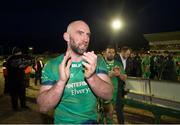 29 April 2017; Connacht's John Muldoon applauds supporters after the Guinness PRO12 Round 21 match between Connacht and Scarlets at The Sportsground in Galway. Photo by Diarmuid Greene/Sportsfile