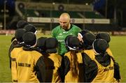 29 April 2017; Connacht's John Muldoon with members of the ball team after the Guinness PRO12 Round 21 match between Connacht and Scarlets at The Sportsground in Galway. Photo by Diarmuid Greene/Sportsfile