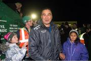 29 April 2017; Connacht head coach Pat Lam leaves the pitch along with his daughter Bethany after the Guinness PRO12 Round 21 match between Connacht and Scarlets at The Sportsground in Galway. Photo by Diarmuid Greene/Sportsfile