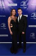 29 April 2017; On arrival at the Leinster Rugby Awards Ball were Kelly Fitzgibbon and Fergal Behan. The Awards, MC’d by Darragh Maloney, were a celebration of the 2016/17 Leinster Rugby season to date and over the course of the evening Leinster Rugby acknowledged the contributions of retirees Mike Ross, Eóin Reddan and Luke Fitzgerald as well as presenting Leinster Rugby caps to departees Bill Dardis, Hayden Triggs, Mike McCarthy, Zane Kirchner and Dominic Ryan. Former Leinster Rugby team doctor Professor Arthur Tanner was posthumously inducted into the Guinness Hall of Fame. Some of the Award winners on the night included; Gonzaga College (Deep River Rock School of the Year), David Hicks, De La Salle Palmerston (Beauchamps Contribution to Leinster Rugby Award), Clontarf FC (CityJet Senior Club of the Year), Coláiste Chill Mhantáin (Irish Independent Development School of the Year Award), Athy RFC (Bank of Ireland Junior Club of the Year). Clayton Hotel, Burlington Road, Dublin 4. Photo by Stephen McCarthy/Sportsfile