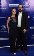 29 April 2017; On arrival at the Leinster Rugby Awards Ball were Grace and Conor Ryan. The Awards, MC’d by Darragh Maloney, were a celebration of the 2016/17 Leinster Rugby season to date and over the course of the evening Leinster Rugby acknowledged the contributions of retirees Mike Ross, Eóin Reddan and Luke Fitzgerald as well as presenting Leinster Rugby caps to departees Bill Dardis, Hayden Triggs, Mike McCarthy, Zane Kirchner and Dominic Ryan. Former Leinster Rugby team doctor Professor Arthur Tanner was posthumously inducted into the Guinness Hall of Fame. Some of the Award winners on the night included; Gonzaga College (Deep River Rock School of the Year), David Hicks, De La Salle Palmerston (Beauchamps Contribution to Leinster Rugby Award), Clontarf FC (CityJet Senior Club of the Year), Coláiste Chill Mhantáin (Irish Independent Development School of the Year Award), Athy RFC (Bank of Ireland Junior Club of the Year). Clayton Hotel, Burlington Road, Dublin 4. Photo by Stephen McCarthy/Sportsfile