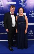 29 April 2017; On arrival at the Leinster Rugby Awards Ball were Raymond Pelin and Joan Mortimer. The Awards, MC’d by Darragh Maloney, were a celebration of the 2016/17 Leinster Rugby season to date and over the course of the evening Leinster Rugby acknowledged the contributions of retirees Mike Ross, Eóin Reddan and Luke Fitzgerald as well as presenting Leinster Rugby caps to departees Bill Dardis, Hayden Triggs, Mike McCarthy, Zane Kirchner and Dominic Ryan. Former Leinster Rugby team doctor Professor Arthur Tanner was posthumously inducted into the Guinness Hall of Fame. Some of the Award winners on the night included; Gonzaga College (Deep River Rock School of the Year), David Hicks, De La Salle Palmerston (Beauchamps Contribution to Leinster Rugby Award), Clontarf FC (CityJet Senior Club of the Year), Coláiste Chill Mhantáin (Irish Independent Development School of the Year Award), Athy RFC (Bank of Ireland Junior Club of the Year). Clayton Hotel, Burlington Road, Dublin 4. Photo by Stephen McCarthy/Sportsfile