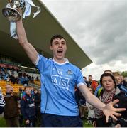 29 April 2017; Darren Gavin of Dublin celebrates with the cup following the EirGrid All-Ireland U21 Football Final match between Dublin and Galway at O'Connor Park in Tullamore, Dublin. Photo by Cody Glenn/Sportsfile