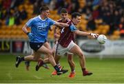 29 April 2017; Eóin Finnerty of Galway in action against Seán McMahon of Dublin during the EirGrid All-Ireland U21 Football Final match between Dublin and Galway at O'Connor Park in Tullamore, Dublin. Photo by Cody Glenn/Sportsfile
