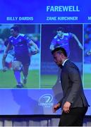 29 April 2017; Leinster's Zane Kirchner at the Leinster Rugby Awards Ball. The Awards, MC’d by Darragh Maloney, were a celebration of the 2016/17 Leinster Rugby season to date and over the course of the evening Leinster Rugby acknowledged the contributions of retirees Mike Ross, Eóin Reddan and Luke Fitzgerald as well as presenting Leinster Rugby caps to departees Bill Dardis, Hayden Triggs, Mike McCarthy, Zane Kirchner and Dominic Ryan. Former Leinster Rugby team doctor Professor Arthur Tanner was posthumously inducted into the Guinness Hall of Fame. Some of the Award winners on the night included; Gonzaga College (Deep River Rock School of the Year), David Hicks, De La Salle Palmerston (Beauchamps Contribution to Leinster Rugby Award), Clontarf FC (CityJet Senior Club of the Year), Coláiste Chill Mhantáin (Irish Independent Development School of the Year Award), Athy RFC (Bank of Ireland Junior Club of the Year). Professional award winners on the night included Laya Healthcare Young Player of the Year - Joey Carbery, Life Style Sports Supporters Player of the Year - Isa Nacewa, Canterbury Tackle of the Year – Isa Nacewa, Irish Independnet Try of the Year – Adam Byrne and Bank of Ireland Players’ Player of the Year – Luke McGrath. Clayton Hotel, Burlington Road, Dublin 4. Photo by Stephen McCarthy/Sportsfile
