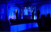 29 April 2017; 2017 Guinness Hall of Fame Award, posthumously awarded to Prof. Arthur Tanner, at the Leinster Rugby Awards Ball. The Awards, MC’d by Darragh Maloney, were a celebration of the 2016/17 Leinster Rugby season to date and over the course of the evening Leinster Rugby acknowledged the contributions of retirees Mike Ross, Eóin Reddan and Luke Fitzgerald as well as presenting Leinster Rugby caps to departees Bill Dardis, Hayden Triggs, Mike McCarthy, Zane Kirchner and Dominic Ryan. Former Leinster Rugby team doctor Professor Arthur Tanner was posthumously inducted into the Guinness Hall of Fame. Some of the Award winners on the night included; Gonzaga College (Deep River Rock School of the Year), David Hicks, De La Salle Palmerston (Beauchamps Contribution to Leinster Rugby Award), Clontarf FC (CityJet Senior Club of the Year), Coláiste Chill Mhantáin (Irish Independent Development School of the Year Award), Athy RFC (Bank of Ireland Junior Club of the Year). Professional award winners on the night included Laya Healthcare Young Player of the Year - Joey Carbery, Life Style Sports Supporters Player of the Year - Isa Nacewa, Canterbury Tackle of the Year – Isa Nacewa, Irish Independnet Try of the Year – Adam Byrne and Bank of Ireland Players’ Player of the Year – Luke McGrath. Clayton Hotel, Burlington Road, Dublin 4. Photo by Stephen McCarthy/Sportsfile