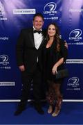 29 April 2017; On arrival at the Leinster Rugby Awards Ball were Gary Nolan and Kate Buckley. The Awards, MC’d by Darragh Maloney, were a celebration of the 2016/17 Leinster Rugby season to date and over the course of the evening Leinster Rugby acknowledged the contributions of retirees Mike Ross, Eóin Reddan and Luke Fitzgerald as well as presenting Leinster Rugby caps to departees Bill Dardis, Hayden Triggs, Mike McCarthy, Zane Kirchner and Dominic Ryan. Former Leinster Rugby team doctor Professor Arthur Tanner was posthumously inducted into the Guinness Hall of Fame. Some of the Award winners on the night included; Gonzaga College (Deep River Rock School of the Year), David Hicks, De La Salle Palmerston (Beauchamps Contribution to Leinster Rugby Award), Clontarf FC (CityJet Senior Club of the Year), Coláiste Chill Mhantáin (Irish Independent Development School of the Year Award), Athy RFC (Bank of Ireland Junior Club of the Year). Clayton Hotel, Burlington Road, Dublin 4. Photo by Stephen McCarthy/Sportsfile
