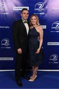 29 April 2017; On arrival at the Leinster Rugby Awards Ball were Shane and Caroline Martens. The Awards, MC’d by Darragh Maloney, were a celebration of the 2016/17 Leinster Rugby season to date and over the course of the evening Leinster Rugby acknowledged the contributions of retirees Mike Ross, Eóin Reddan and Luke Fitzgerald as well as presenting Leinster Rugby caps to departees Bill Dardis, Hayden Triggs, Mike McCarthy, Zane Kirchner and Dominic Ryan. Former Leinster Rugby team doctor Professor Arthur Tanner was posthumously inducted into the Guinness Hall of Fame. Some of the Award winners on the night included; Gonzaga College (Deep River Rock School of the Year), David Hicks, De La Salle Palmerston (Beauchamps Contribution to Leinster Rugby Award), Clontarf FC (CityJet Senior Club of the Year), Coláiste Chill Mhantáin (Irish Independent Development School of the Year Award), Athy RFC (Bank of Ireland Junior Club of the Year). Clayton Hotel, Burlington Road, Dublin 4. Photo by Stephen McCarthy/Sportsfile