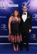 29 April 2017; On arrival at the Leinster Rugby Awards Ball were Orlagh Ní Chorcorain and Kevin Murphy. The Awards, MC’d by Darragh Maloney, were a celebration of the 2016/17 Leinster Rugby season to date and over the course of the evening Leinster Rugby acknowledged the contributions of retirees Mike Ross, Eóin Reddan and Luke Fitzgerald as well as presenting Leinster Rugby caps to departees Bill Dardis, Hayden Triggs, Mike McCarthy, Zane Kirchner and Dominic Ryan. Former Leinster Rugby team doctor Professor Arthur Tanner was posthumously inducted into the Guinness Hall of Fame. Some of the Award winners on the night included; Gonzaga College (Deep River Rock School of the Year), David Hicks, De La Salle Palmerston (Beauchamps Contribution to Leinster Rugby Award), Clontarf FC (CityJet Senior Club of the Year), Coláiste Chill Mhantáin (Irish Independent Development School of the Year Award), Athy RFC (Bank of Ireland Junior Club of the Year). Clayton Hotel, Burlington Road, Dublin 4. Photo by Stephen McCarthy/Sportsfile