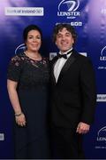 29 April 2017; On arrival at the Leinster Rugby Awards Ball were Elaine Cully and Barry McHugh. The Awards, MC’d by Darragh Maloney, were a celebration of the 2016/17 Leinster Rugby season to date and over the course of the evening Leinster Rugby acknowledged the contributions of retirees Mike Ross, Eóin Reddan and Luke Fitzgerald as well as presenting Leinster Rugby caps to departees Bill Dardis, Hayden Triggs, Mike McCarthy, Zane Kirchner and Dominic Ryan. Former Leinster Rugby team doctor Professor Arthur Tanner was posthumously inducted into the Guinness Hall of Fame. Some of the Award winners on the night included; Gonzaga College (Deep River Rock School of the Year), David Hicks, De La Salle Palmerston (Beauchamps Contribution to Leinster Rugby Award), Clontarf FC (CityJet Senior Club of the Year), Coláiste Chill Mhantáin (Irish Independent Development School of the Year Award), Athy RFC (Bank of Ireland Junior Club of the Year). Clayton Hotel, Burlington Road, Dublin 4. Photo by Stephen McCarthy/Sportsfile