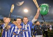 30 October 2011; Ballyboden St Enda's players David Curtin and Paul Ryan, left, celebrate after the match. Dublin County Senior Huling Championship Final, Ballyboden St Enda's v O'Toole's, Parnell Park, Dublin. Picture credit: Brian Lawless / SPORTSFILE