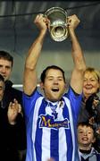 30 October 2011; Ballyboden St Enda's captain David Curtin lifts the cup. Dublin County Senior Huling Championship Final, Ballyboden St Enda's v O'Toole's, Parnell Park, Dublin. Picture credit: Conor O Beolain / SPORTSFILE