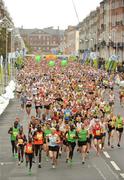 31 October 2011; A general view of the start of the 2011 National Lottery Dublin Marathon. Dublin. Picture credit: Pat Murphy / SPORTSFILE