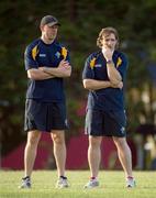 31 October 2011; Manager Anthony Tohill and Kieran McGeeney look on during a training session in advance of the 2nd International Rules Series 2011 Test, Royal Pines Resort, Gold Coast, Australia. Picture credit: Ray McManus / SPORTSFILE