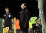 1 November 2011; Monaghan United manager Roddy Collins during the game. Airtricity League Promotion Relegation Play-off, 1st Leg, Monaghan United v Galway United, Gortakeegan, Monaghan. Picture credit: David Maher / SPORTSFILE