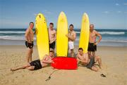 2 November 2011; Beach Boys... Ireland players Kieran Donaghy, Tommy Walsh, Joe McMahon, Tadhg Kennelly, Pearce Hanley and Colm Begley after they had been surfing during a visit to Surfers Paradise Beach as the players relax in advance of the 2nd International Rules Series 2011 Test.  Surfers Paradise, Gold Coast, Australia. Picture credit: Ray McManus / SPORTSFILE