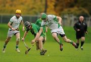 30 October 2011; Ross Murphy, Kill, in action against Gary Savage, Confey. Intermediate B Championship Final, Kill v Confey, Naas GAA Ground, Co. Kildare. Picture credit: Barry Cregg / SPORTSFILE
