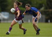 30 April 2017; Ellen O'Brien of Wexford in action against Emma Buckley of Tipperary during the Lidl Ladies Football National League Div 3 Final match between Tipperary and Wexford at the Clane Grounds in Kildare.  Photo by Piaras Ó Mídheach/Sportsfile