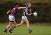 30 April 2017; Jennifer Grant of Tipperary in action against Niamh Mernagh of Wexford during the Lidl Ladies Football National League Div 3 Final match between Tipperary and Wexford at the Clane Grounds in Kildare.  Photo by Piaras Ó Mídheach/Sportsfile