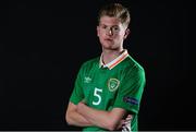 30 April 2017; Nathan Collins of Republic of Ireland  in attendance at Republic of Ireland U17 Squad Portraits and Feature Shots at the Maldron Hotel in Dublin. Photo by Sam Barnes/Sportsfile