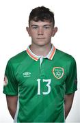 30 April 2017; Daryl Walsh of Republic of Ireland in attendance at Republic of Ireland U17 Squad Portraits and Feature Shots at the Maldron Hotel in Dublin. Photo by Sam Barnes/Sportsfile