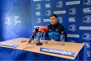 1 May 2017; Leinster's Luke McGrath during a press conference at Leinster Rugby HQ in Belfield, UCD, Dublin. Photo by Piaras Ó Mídheach/Sportsfile
