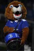 28 April 2017; Leinster Rugby mascot Leo the Lion during the Guinness PRO12 Round 21 match between Leinster and Glasgow Warriors at the RDS Arena in Dublin. Photo by Brendan Moran/Sportsfile