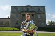 3 May 2017; Kilkenny hurler Mark Bergin with the Bob O'Keeffe Cup in attendance at the Leinster GAA Senior Hurling and Football Championships 2017 Launch in Pearse Museum, Dublin. Photo by Piaras Ó Mídheach/Sportsfile