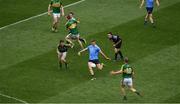 9 April 2017; Referee Paddy Neilan watches as Paul Mannion of Dublin kicks past Ronan Shanahan of Kerry during the Allianz Football League Division 1 Final match between Dublin and Kerry at Croke Park, in Dublin. Photo by Ray McManus/Sportsfile