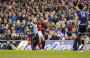 4 November 2011; Munster's Keith Earls leaves the field after sustaining an injury in the opening minute's of the game. Celtic League, Leinster v Munster, Aviva Stadium, Lansdowne Road, Dublin. Picture credit: Matt Browne / SPORTSFILE