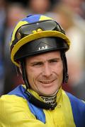 3 September 2011; Jockey Pat Smullen who rode Galileo's Choice to win The Kilternan Stakes. Horse Racing at Leopardstown, Leopardstown Race Course, Dublin. Picture credit: Ray McManus / SPORTSFILE