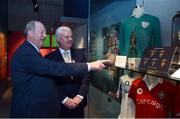 4 May 2017; Uachtarán Chumann Lúthchleas Gael Aogán Ó Fearghail with former Limerick player and Offaly manager Eamonn Cregan during the official opening of the GAA Museum &quot;Imreoir to Bainisteoir&quot; exhibition launch at the GAA Museum in Croke Park, Dublin. Photo by Matt Browne/Sportsfile