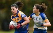 30 April 2017; Lauren Farrell of Longford in action against Aoife Gorman of Wicklow during the Lidl Ladies Football National League Div 4 Final match between Longford and Wicklow at the Clane Grounds in Kildare.  Photo by Piaras Ó Mídheach/Sportsfile