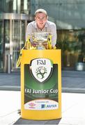 5 May 2017; Aviva’s FAI Junior Cup Ambassador, Richard Dunne, was on Sheriff Street in Dublin today, visiting FAI Junior Cup Finalists Sheriff YC ahead of the Final in the Aviva Stadium on 13th May against Kilkenny’s Evergreen FC. The former Republic of Ireland International visited the home of Sheriff YC today and will be travelling to Kilkenny tomorrow to visit Evergreen FC as part of Aviva’s Community Days ahead of the Final. Photo by Matt Browne/Sportsfile