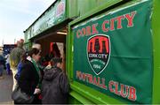 5 May 2017; Supporters purchase merchandise on sale prior to the SSE Airtricity League Premier Division game between Cork City and Finn Harps at Turners Cross in Cork. Photo by Brendan Moran/Sportsfile