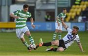 5 May 2017; Ronan Finn of Shamrock Rovers in action against Conor Clifford of Dundalk during the SSE Airtricity League Premier Division game between Shamrock Rovers and Dundalk at Tallaght Stadium in Dublin. Photo by Matt Browne/Sportsfile