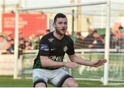 5 May 2017; Ryan Brennan of Bray Wanderers celebrates after scoring his side's first goal during the SSE Airtricity League Premier Division game between Bray Wanderers and St. Patrick's Athletic at Carlisle Grounds in Bray, Co. Wicklow. Photo by David Maher/Sportsfile