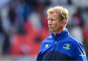 6 May 2017; Leinster head coach Leo Cullen ahead of the Guinness PRO12 Round 22 match between Ulster and Leinster at Kingspan Stadium in Belfast. Photo by Ramsey Cardy/Sportsfile