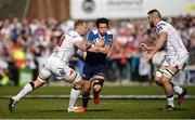 6 May 2017; Joey Carbery of Leinster is tackled by Roger Wilson and Alan O'Connor of Ulster during the Guinness PRO12 Round 22 match between Ulster and Leinster at Kingspan Stadium in Belfast. Photo by Oliver McVeigh/Sportsfile