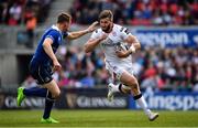 6 May 2017; Stuart McCloskey of Ulster is tackled by Garry Ringrose of Leinster during the Guinness PRO12 Round 22 match between Ulster and Leinster at Kingspan Stadium in Belfast. Photo by Ramsey Cardy/Sportsfile