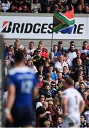 6 May 2017; A South African flag flies during the Guinness PRO12 Round 22 match between Ulster and Leinster at Kingspan Stadium in Belfast. Photo by Ramsey Cardy/Sportsfile
